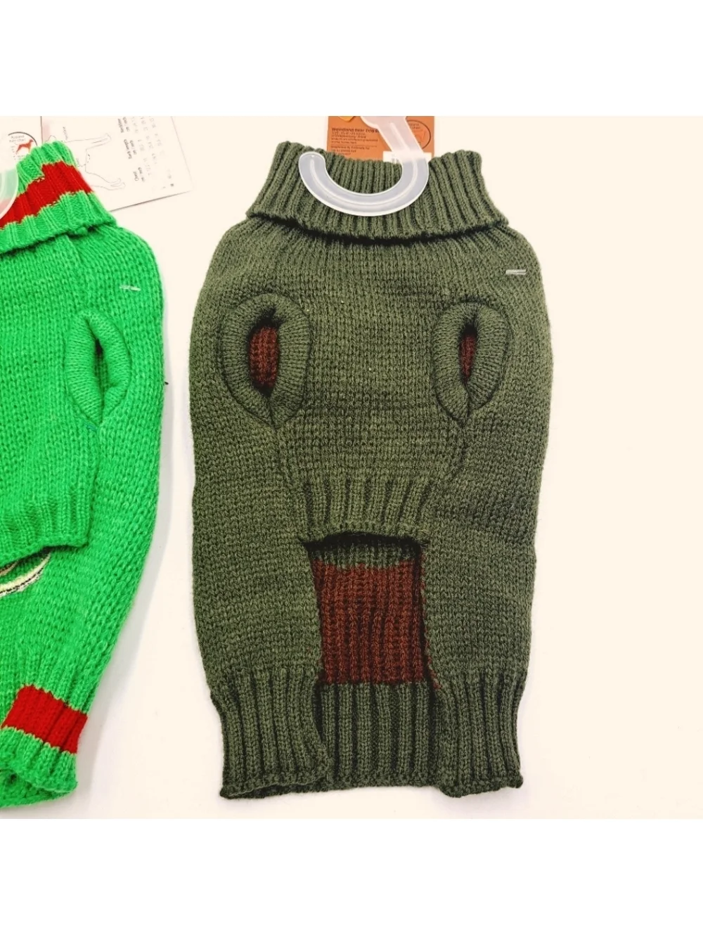 Pair of Holiday Dog Puppy Small Pet Sweaters Size XS Christmas Winter Fall Cozy